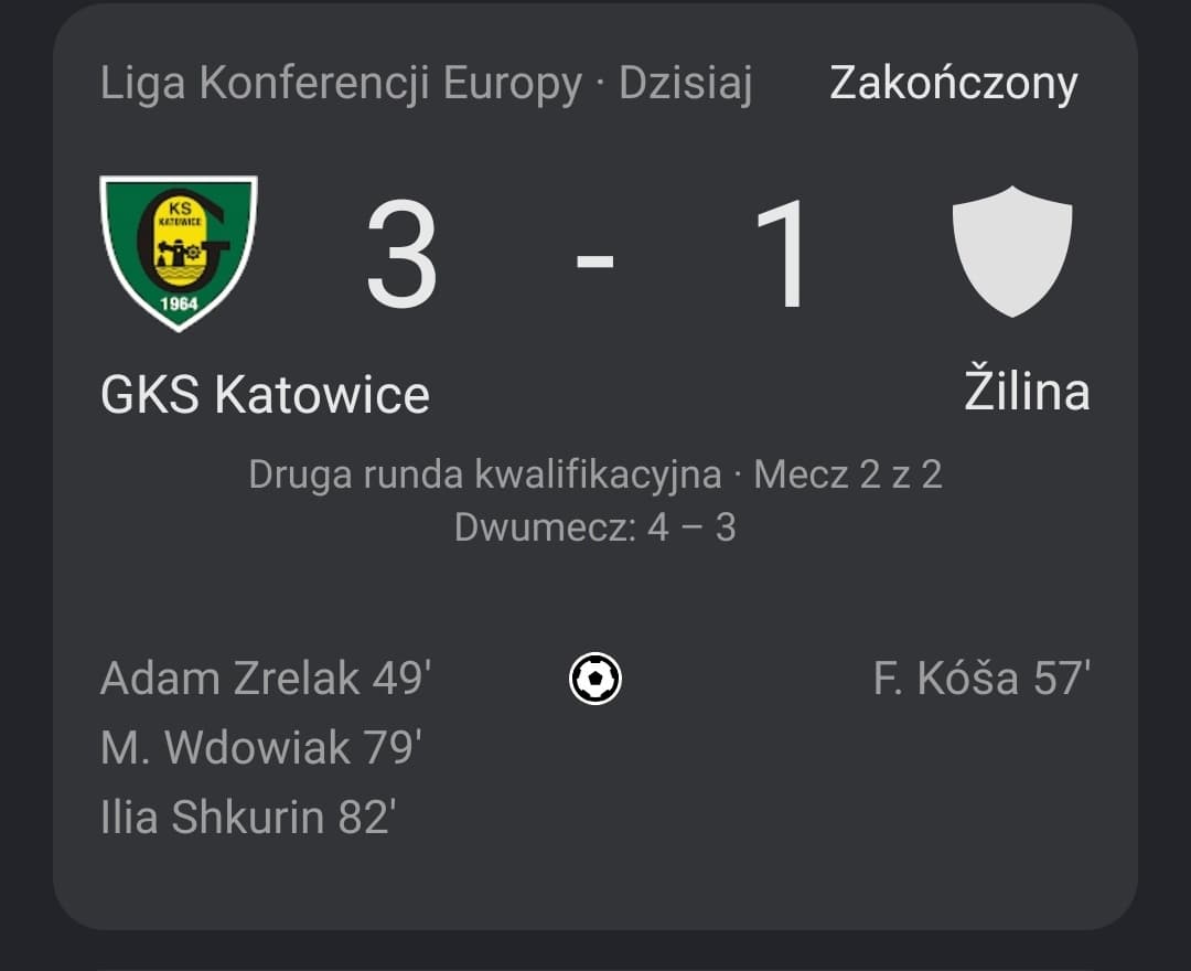 GKS gra dalej! Świetny mecz Katowiczan