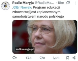 XDDD dla prawactwa w ogóle jakakolwiek edukacja jest z natury złem, bo nie można potem młodemu pokoleniu wciskać gówna do głów #bekazpisu #polityka