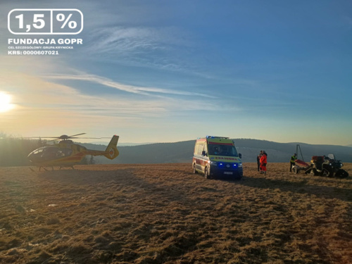 Lackowa - śmiertelny wypadek w Beskidzie Niskim