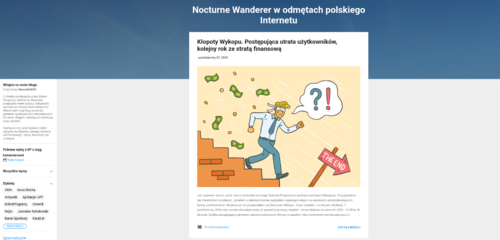 Znany blog o Wykopie dostępny jest ponownie